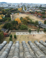 looking down on himeji city 