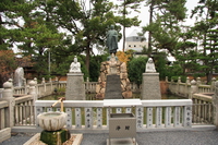 statues of monks and buddha and etc 