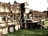 angkor inner entrance Phnom Penh, Siem Reap, South East Asia, Cambodia, Asia