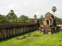 temple walls Siem reap, South East Asia, Cambodia, Asia