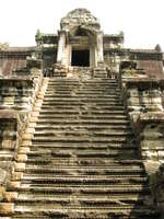 view--angkor steps Siem reap, South East Asia, Cambodia, Asia
