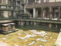 angkor courtyard Siem reap, South East Asia, Cambodia, Asia