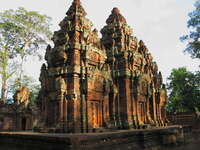 towers of banteay srei Siem Reap, South East Asia, Cambodia, Asia