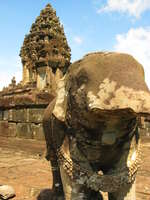 elephant of bakong temple Phnom Penh, Siem Reap, South East Asia, Cambodia, Asia