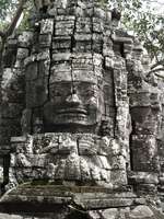 ta som gopura face Siem Reap, South East Asia, Cambodia, Asia