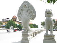 view--naga and wat phnom Phnom Penh, South East Asia, Vietnam, Asia