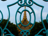 view--victory gate Phnom Penh, South East Asia, Vietnam, Asia