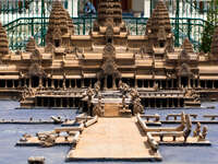 model of angkor vat Phnom Penh, South East Asia, Vietnam, Asia