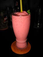 food--raspberry and vanilla shake Saigon, Phnom Penh, South East Asia, Vietnam, Cambodia, Asia