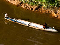 b52 canoe Vientiane, Hin Boun Village, South East Asia, Laos, Asia