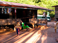 laos future athletes Vientiane, Hin Boun Village, South East Asia, Laos, Asia