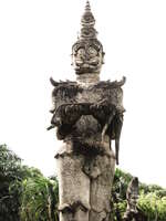 view--giant buddha robot Vientiane, South East Asia, Laos, Asia