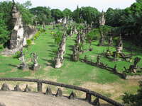 buddha park overview Vientiane, South East Asia, Laos, Asia
