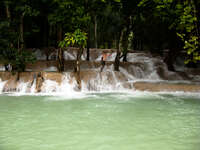 tad sae waterfall Luang Prabang, South East Asia, Laos, Asia