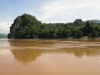 forest of mekong river Pakbeng, Luang Prabang, South East Asia, Laos, Asia