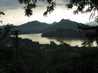 sunset phousi Luang Prabang, South East Asia, Laos, Asia