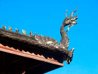 roof dragon Luang Prabang, Vientiane, South East Asia, Laos, Asia