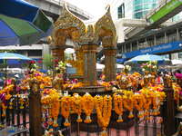 flowers for brahma Bangkok, South East Asia, Thailand, Asia