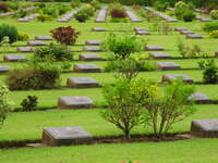 memorial grave Kanchanaburi, South East Asia, Thailand, Asia