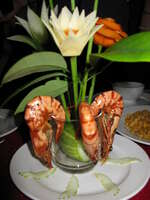 food--shrimp cocktail Ninh Binh, Halong Bay, Quang Ninh province, Vietnam, Asia