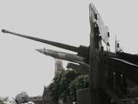 anti-aircraft gun 57mm Hanoi, South East Asia, Vietnam, Asia