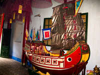 chinese junk boat Hoi An, My Son, South East Asia, Vietnam, Asia