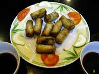 food--wan lu spring rolls Hoi An, South East Asia, Vietnam, Asia