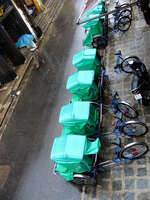 view--rickshaw in rain Hoi An, South East Asia, Vietnam, Asia