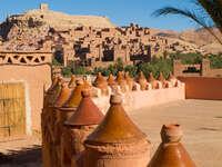 view--ait ben haddou town Ouarzazate, Interior, Morocco, Africa