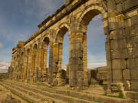 view--volubilis Meknes, Moulay Idriss, Imperial City, Morocco, Africa