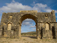 view--arch de triumph Meknes, Moulay Idriss, Imperial City, Morocco, Africa