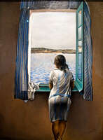 view--girl at the window by salvador dali Granada, Madrid, Andalucia, Capital, Spain, Europe