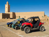 quads that deflowered the desert Merzouga, Sahara, Morocco, Africa