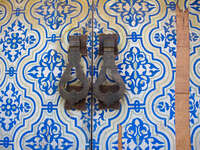 view--doors near palace badii Marrakech, Imperial City, Morocco, Africa