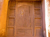 door of ait ben haddou Ouarzazate, Interior, Morocco, Africa