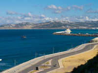 view--tangier port Tangier, Mediterranean, Morocco, Africa