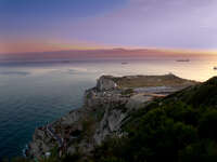 view--african sunset Tangier, Algeciras, Gibraltar, Mediterranean Coast, Cadiz, Morocco, Spain, Gibraltar, Africa, Europe