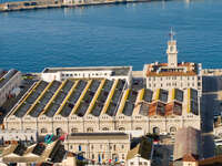 view--marine halls Gibraltar, Algeciras, Cadiz, Andalucia, Spain, Europe