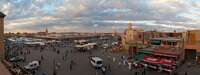 view--djemaa el-fna Marrakech, Interior, Morocco, Africa