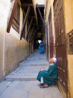 view--blind muslum Fez, Imperial City, Morocco, Africa