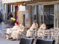 view--coffe time in tangier Tangier, Mediterranean, Morocco, Africa