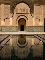 view--medersa ben youssef Marrakech, Interior, Morocco, Africa