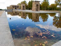 view--temple of debod Madrid, Capital, Spain, Europe