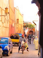 view--street of marrakech Marrakech, Interior, Morocco, Africa