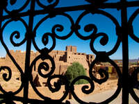 view--window to kasbah Ouarzazate, Interior, Morocco, Africa