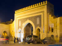 bab at night Fez, Imperial City, Morocco, Africa