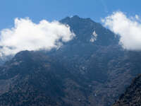 toubkal in cloud Marrakech, Atlas Mountains, Morocco, Africa