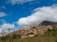 moutain view Marrakech, Atlas Mountains, Morocco, Africa