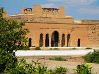 the terrace Marrakech, Imperial City, Morocco, Africa