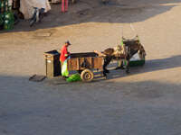 garbage collection unit Marrakech, Interior, Morocco, Africa